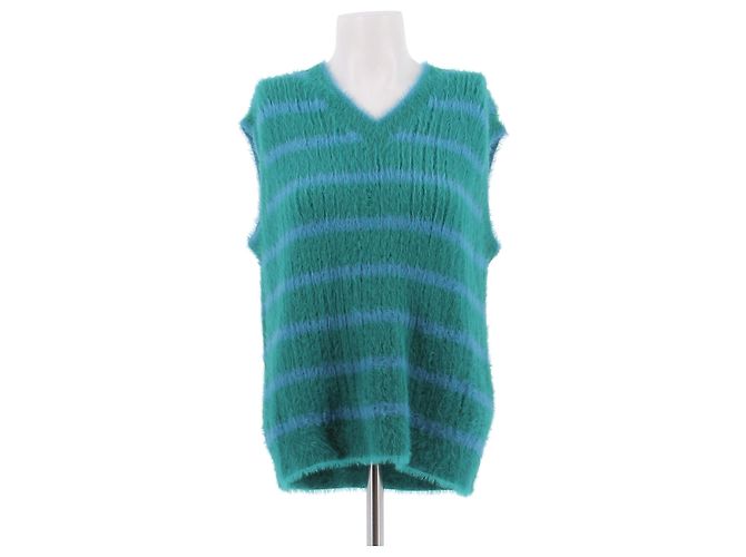 Jacquemus Zweifarbiger grüner Pullover 