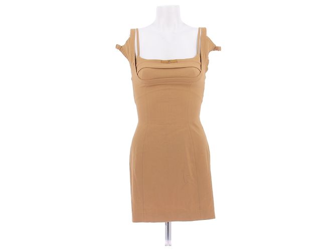 Jacquemus Minikleid braun aus Viskose