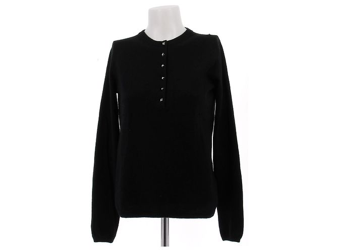 Louis Vuitton Kaschmirpullover Schwarz M 