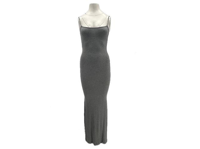 Autre Marque Langes Kleid grau