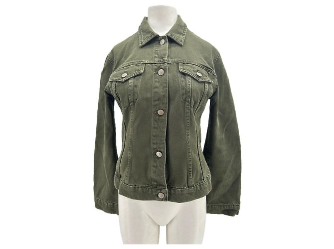 Autre Marque OVAL SQUARE Jeansjacke Khaki Grün