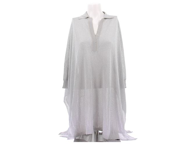 Missoni Poncho Silber Viscose