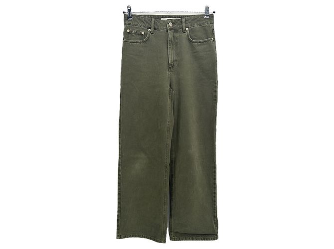Autre Marque Jeans OVAL SQUARE cáqui de algodão Caqui