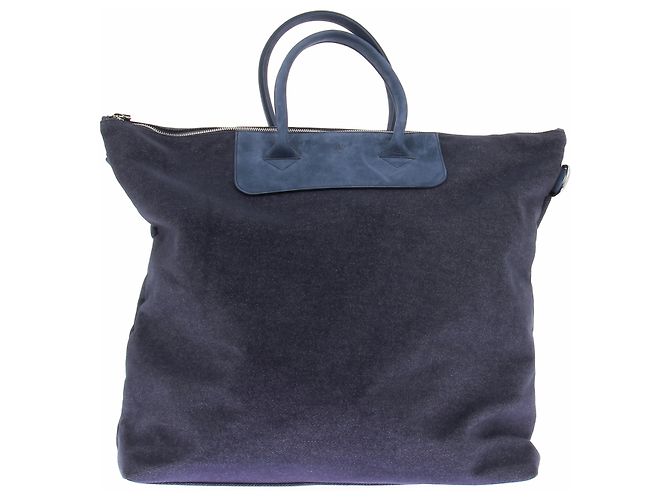 Bolso de mano Rolex azul de algodón