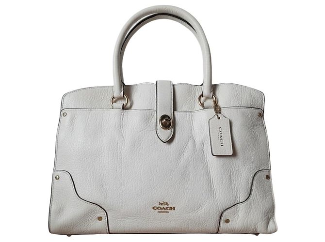 Coach Sac à main Mercer en cuir Blanc