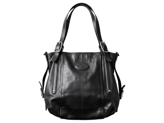 Tod's Borsa Hobo in pelle nera Nero