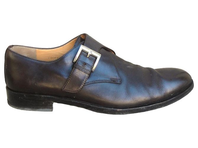Bruno Magli Wullo Sapatos de fivela em couro marrom