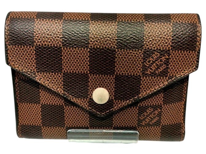 Louis Vuitton Tri-fold Wallet Brown Damier ebene