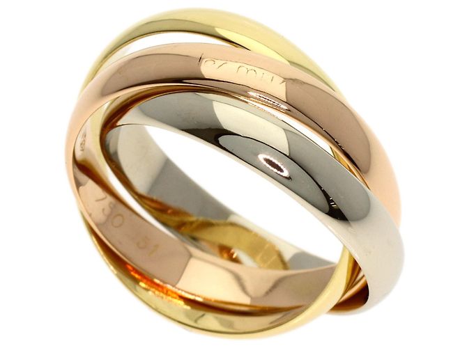Cartier Trinity Ring Pink Weiß Gelb 