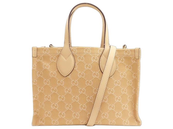 Gucci Ophidia Medium 2-Way Handtasche Beige