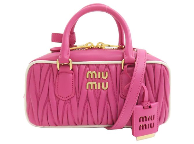 Borsa 2-Way Miu Miu Arcadi Matelassé Rosa