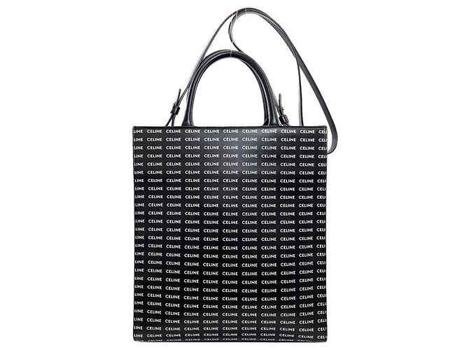 Céline Bolso Cabas 2-Way Celine Vertical Negro 