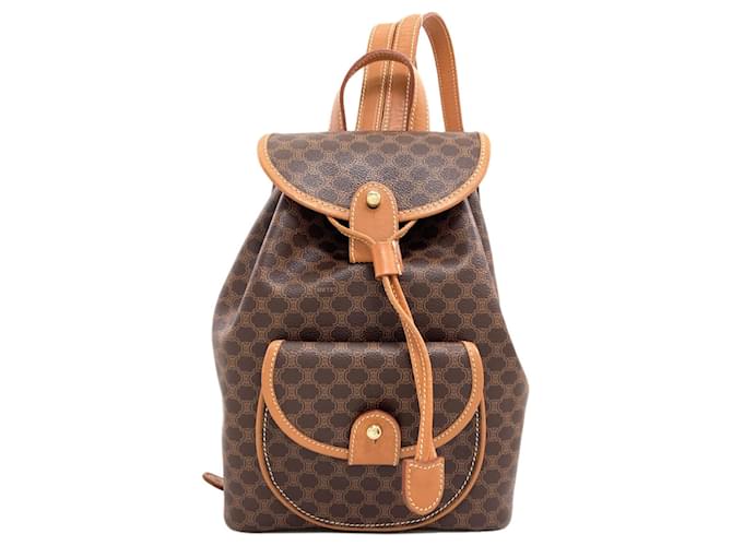 Céline Celine Macadam Pattern Backpack Brown 
