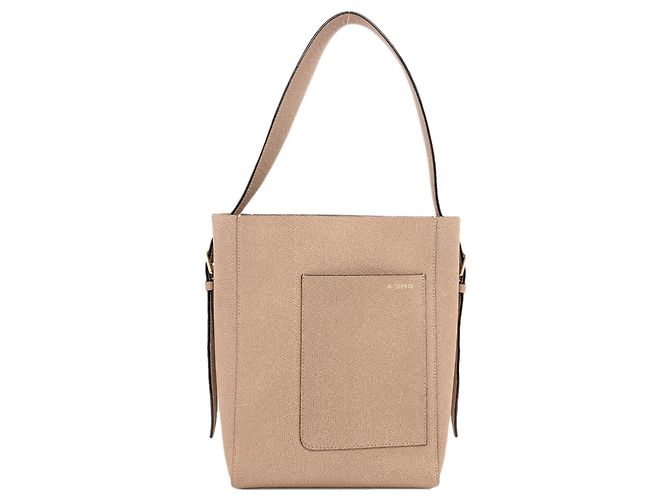 Borsa a secchiello a tracolla Valextra Marrone