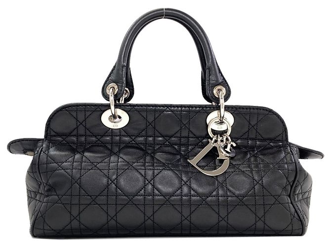 Borsa Christian Dior Cannage Nero