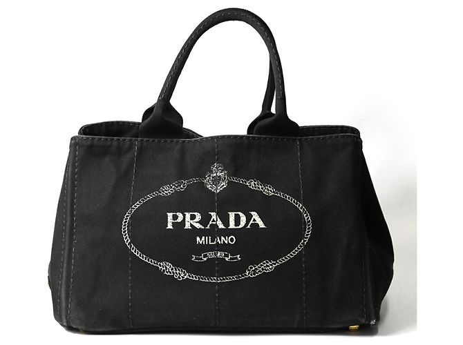 Borsa Tote Prada Canapa M Nero