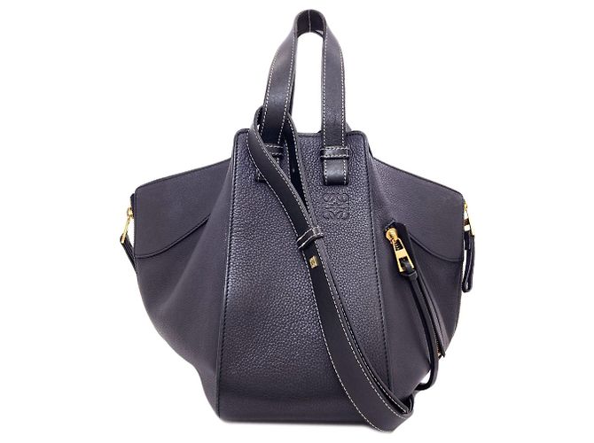 Bolsa de mão 2-Way Hammock Small Loewe Preto Azul marinho
