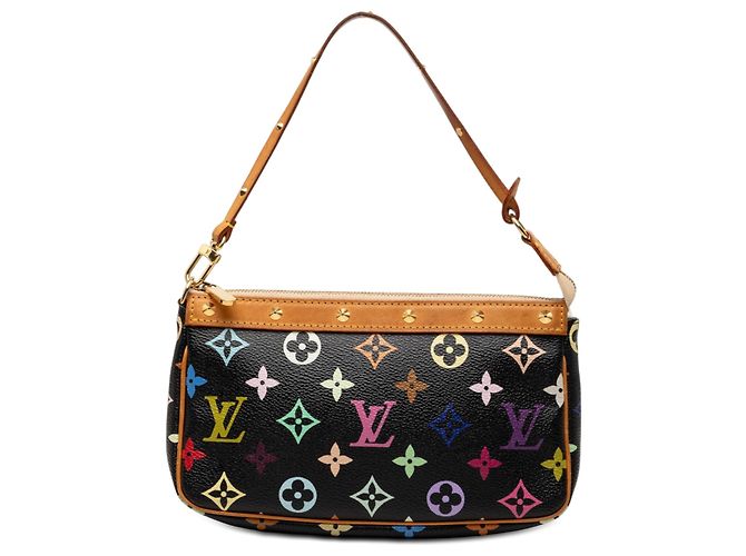 Louis Vuitton Black Monogram Multicolore Pochette Accessoires