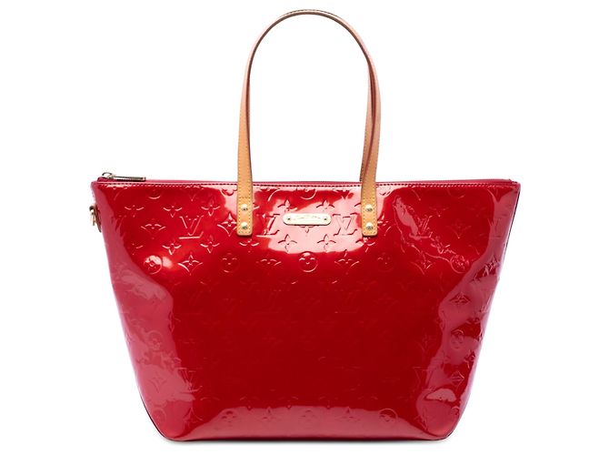 Louis Vuitton Red Monogram Vernis Bellevue GM Rouge
