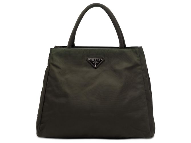Tote Tessuto marrom Prada Caqui