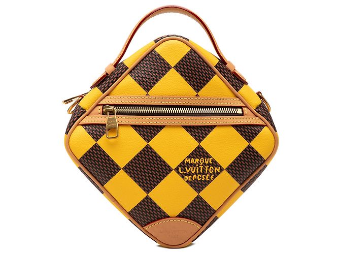 Louis Vuitton Yellow Damier Pop Chess Messenger