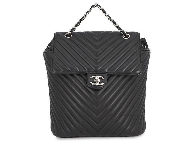 Timeless Chanel Lambskin Black Backpack