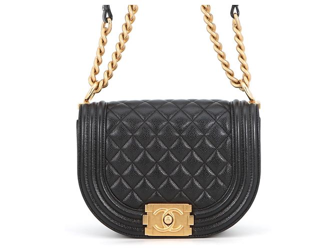 Sac à bandoulière Chanel Boy Small Chain Noir