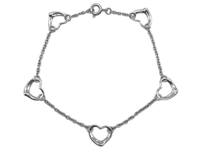 Tiffany & Co Pulsera Tiffany Open Heart de Elsa Peretti Plata