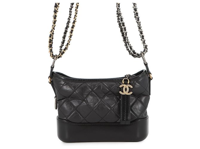 Borsa Hobo Chanel Gabrielle Small Nero