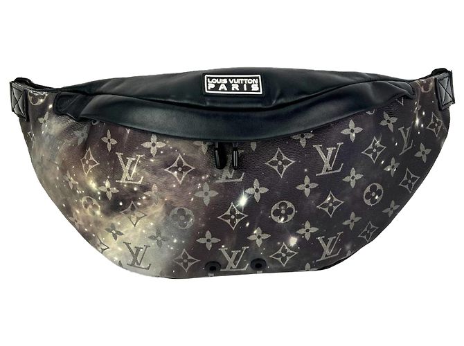 Bumbag Borsa a tracolla Louis Vuitton Monogram Galaxy Discovery da uomo Nero