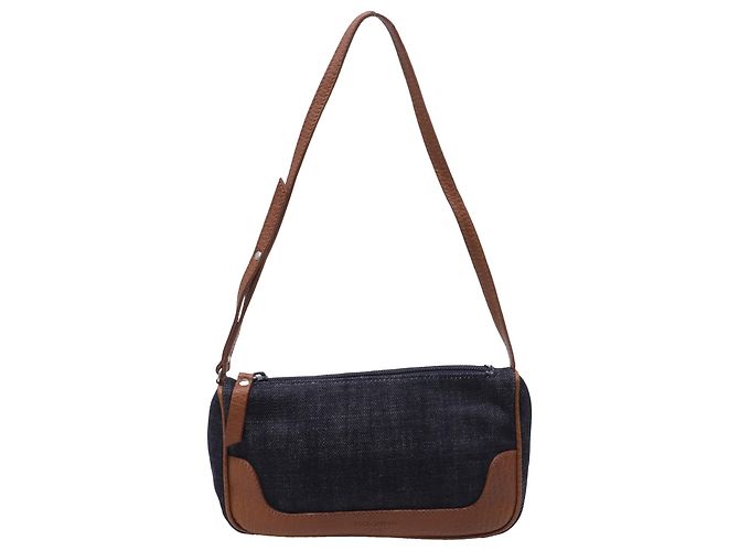 Borsa a tracolla Dolce & Gabbana in denim blu
