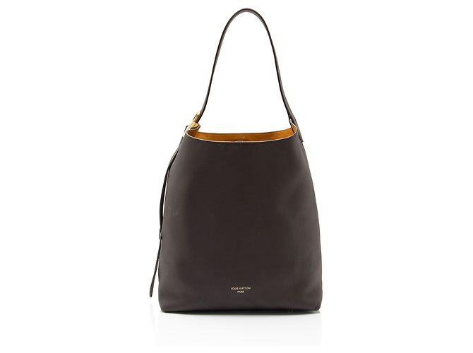 Bolsa Hobo Louis Vuitton em couro de bezerro Low Key MM Marrom