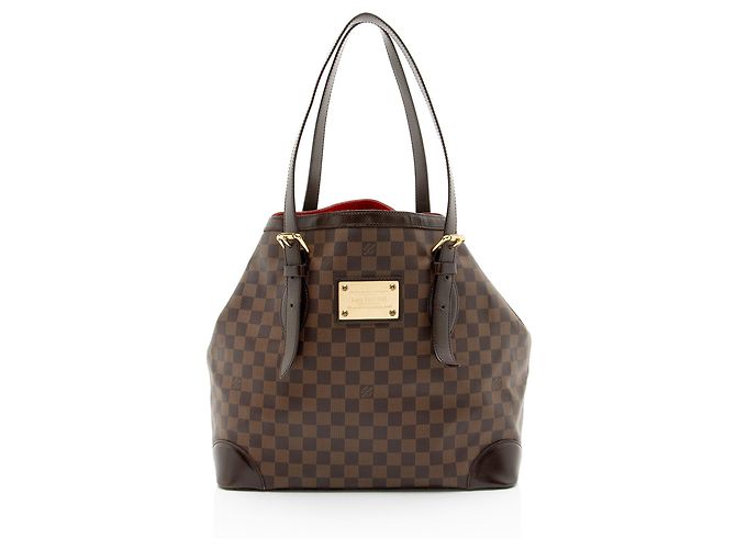 Tote Louis Vuitton Damier Ebene Hampstead GM Marrom