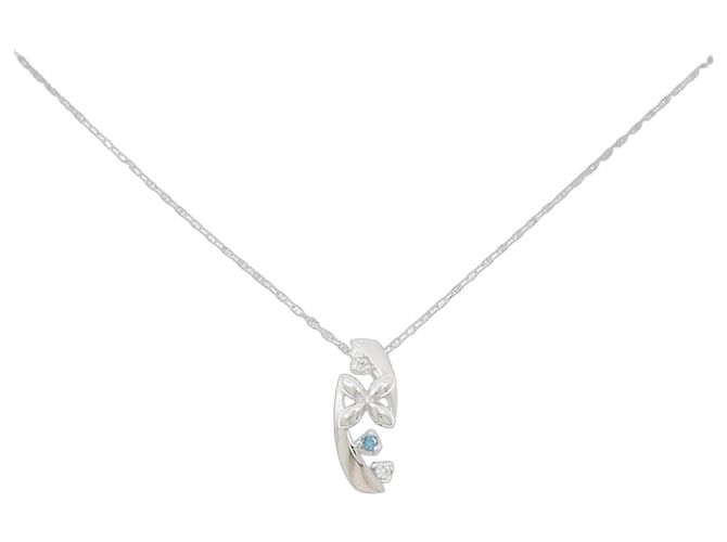 Autre Marque Collana con Diamanti Au750 Argento