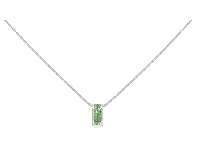 Autre Marque Collar de granate Au750 Verde