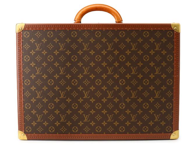 Louis Vuitton Monogram Bisten 55 Trunk Case Braun