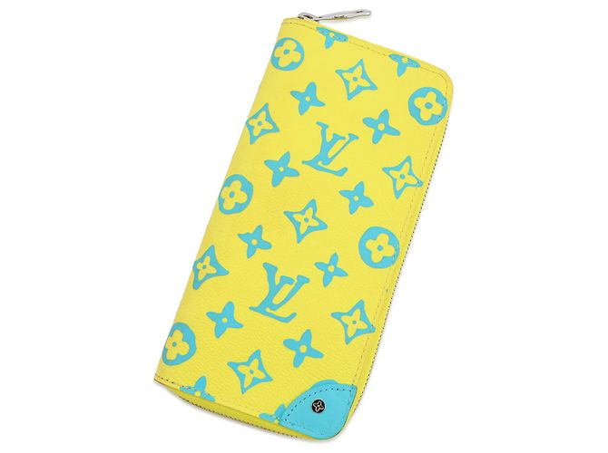Cartera larga Zippy Monogram Playground Louis Vuitton Azul Amarillo