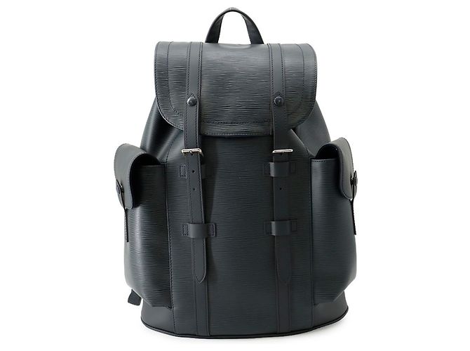 Louis Vuitton Epi Christopher PM Backpack Navy blue
