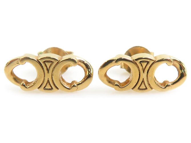 Céline Orecchini Celine in metallo dorato D'oro