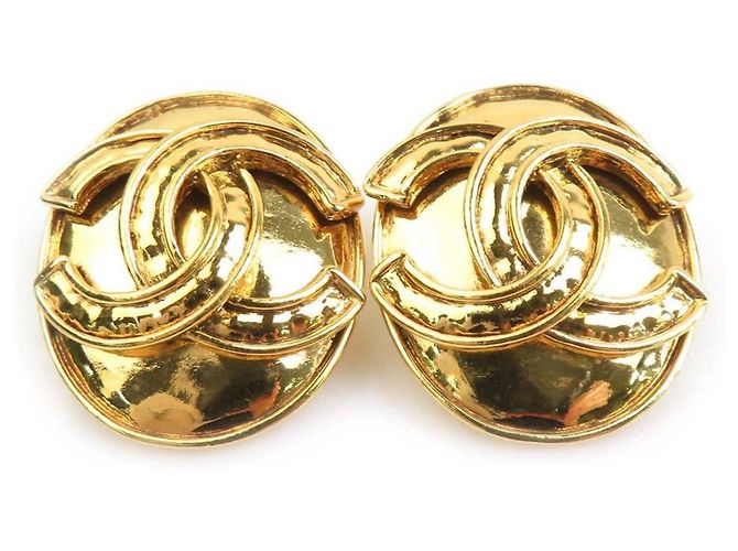 Orecchini a clip dorati Chanel D'oro