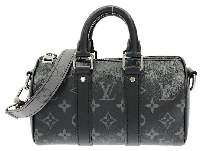 Bolsa Boston Louis Vuitton Monogram Eclipse Reverse Keepall XS Preto