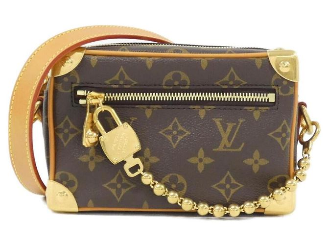 Bolsa de Ombro Louis Vuitton Monogram Mini Soft Trunk Marrom