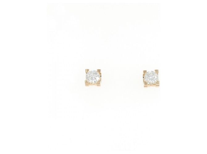 Orecchini C de Stud Cartier D'oro 