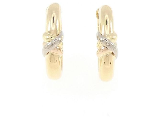 Orecchini Three Gold Thread di Cartier D'oro 
