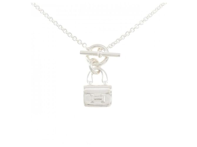 Hermès Collar Amulette Constance Hermes Plata 