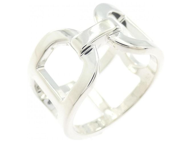 Ring Anello Hermès Ever Chaine d'Ancre Argento