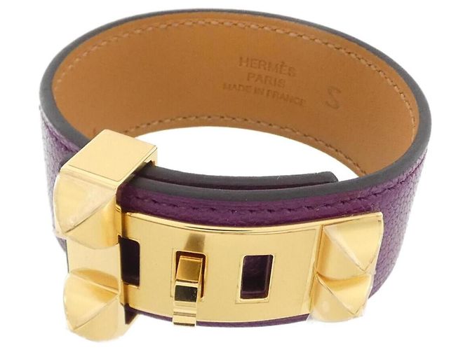 Hermès Collier de Chien Charm Bracelet Dourado