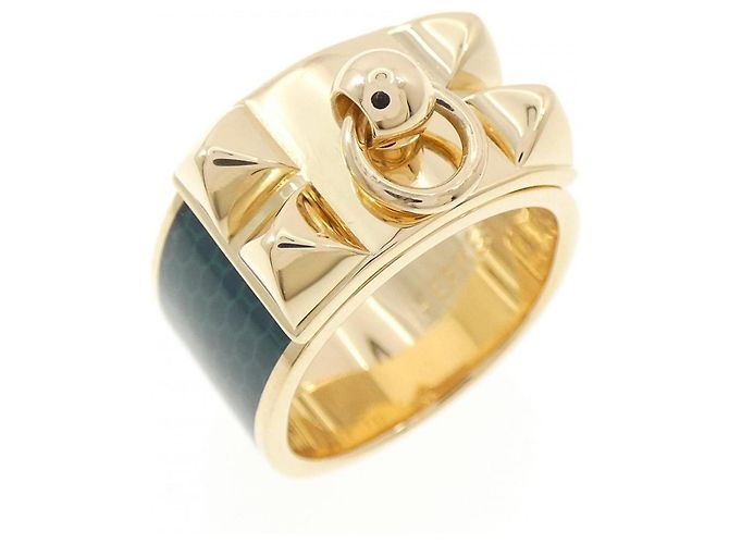 Ring Hermes Hermès Collier de Chien Bague Doré