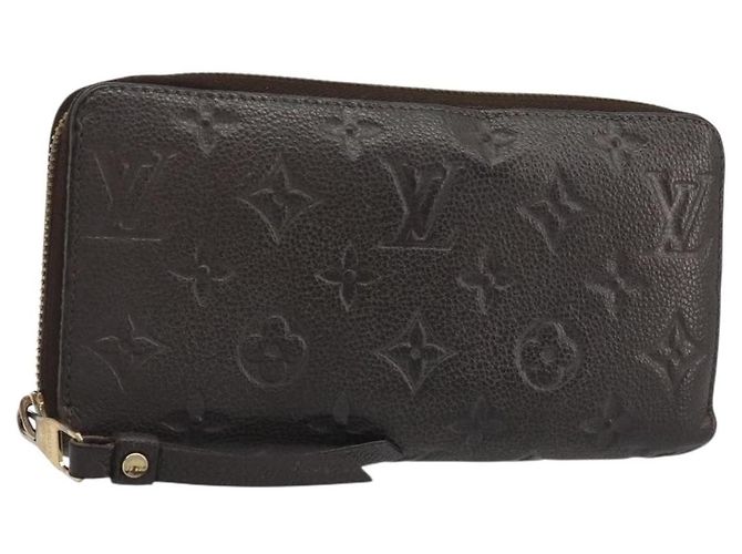 Louis Vuitton Zippy Wallet NM Leather Empreinte Brown