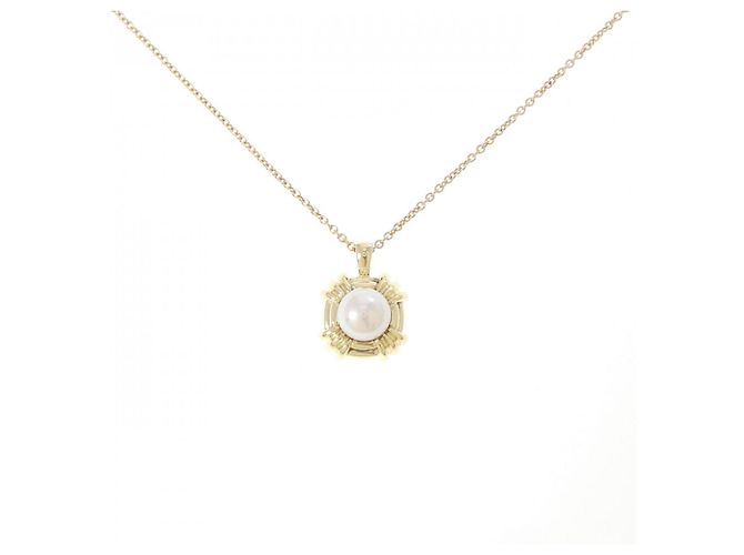 Collar Tiffany & Co. en oro amarillo de 18K con perlas Akoya
